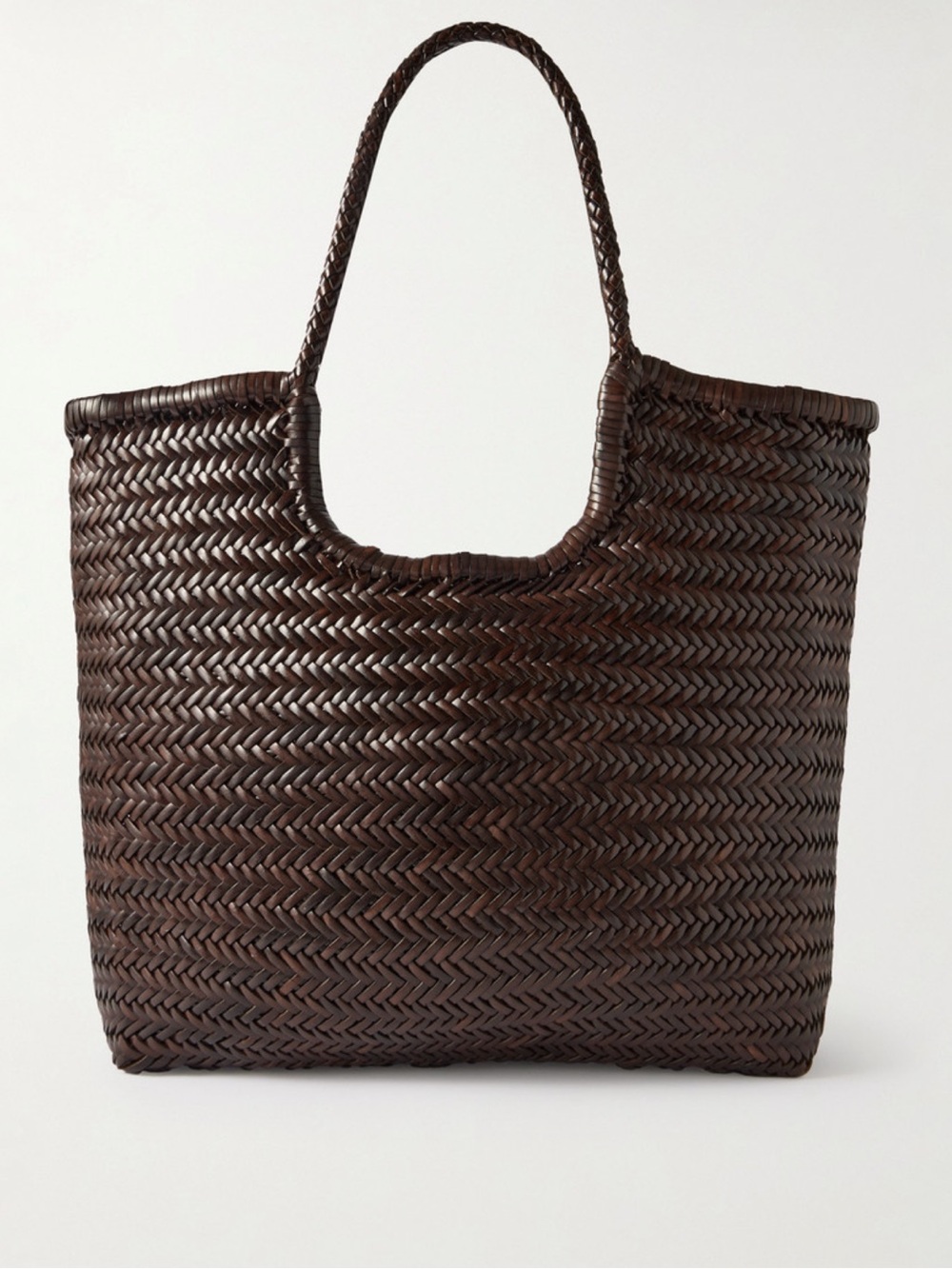 Dragon Diffusion Woven Chocolate Brown Tote - Picture 2 of 7
